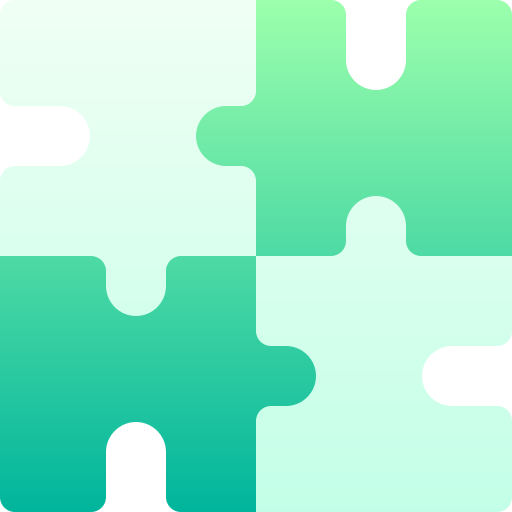 puzzel Basic Gradient Gradient icoon