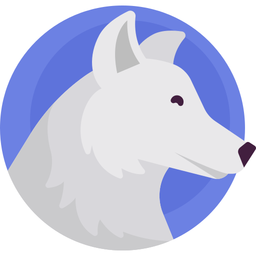 Wolf Detailed Flat Circular Flat icon