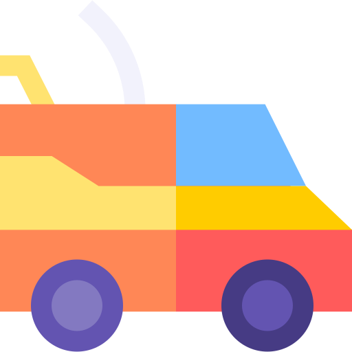 camioneta Basic Straight Flat icono