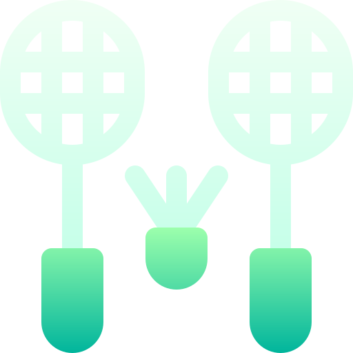 badminton Basic Gradient Gradient icoon