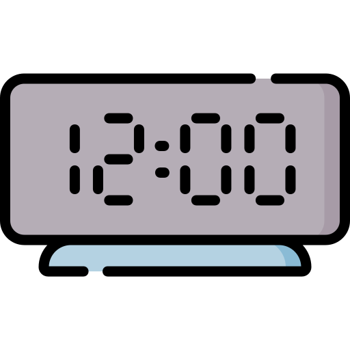 Digital clock Special Lineal color icon