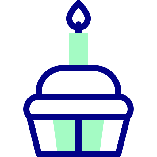 babeczka Detailed Mixed Lineal color ikona