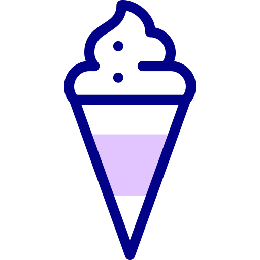Мороженое Detailed Mixed Lineal color иконка