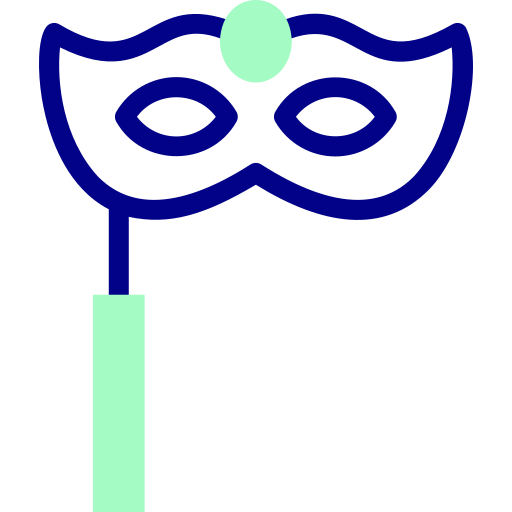 マスク Detailed Mixed Lineal color icon