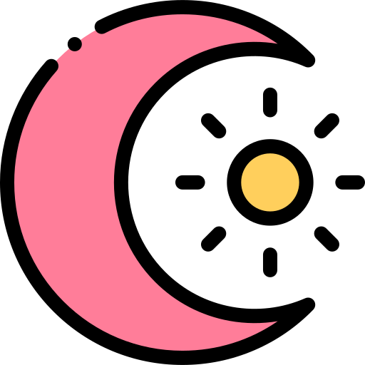 mond Detailed Rounded Lineal color icon