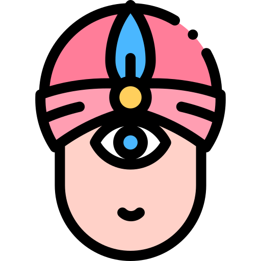 Third eye Detailed Rounded Lineal color icon