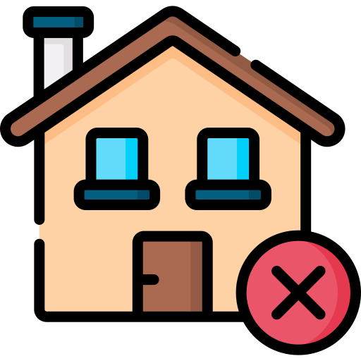 No house Special Lineal color icon