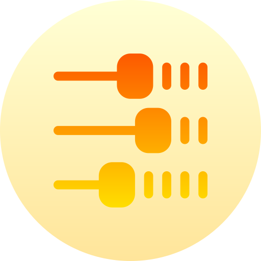 instellingen Basic Gradient Circular icoon