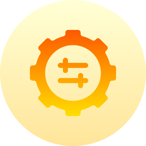 ajustes Basic Gradient Circular icono