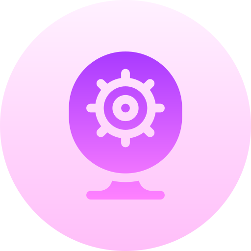 webcam Basic Gradient Circular icoon