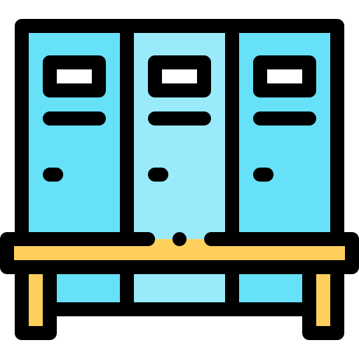 Lockers Detailed Rounded Lineal color icon