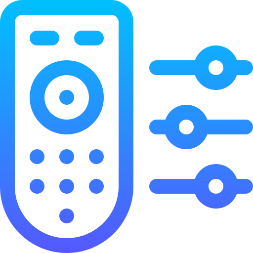 Remote control Basic Gradient Lineal color icon