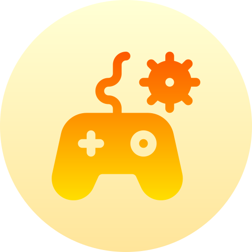 gamepad Basic Gradient Circular icoon