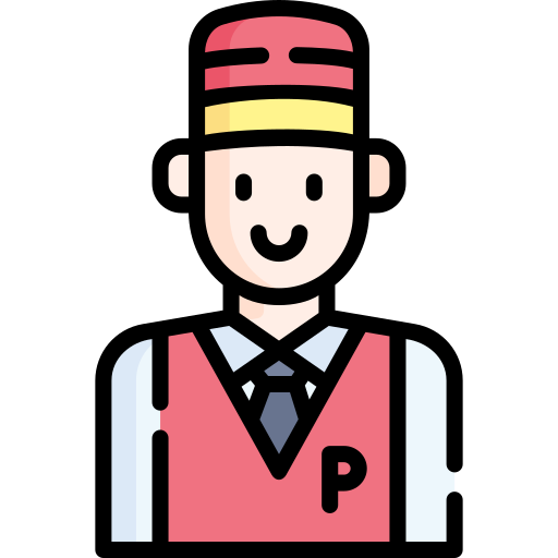 Valet parking Special Lineal color icon