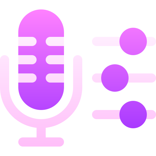 micrófono Basic Gradient Gradient icono