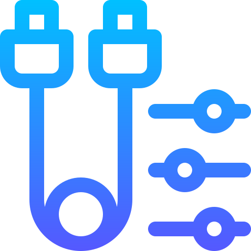 usb-kabel Basic Gradient Lineal color icon