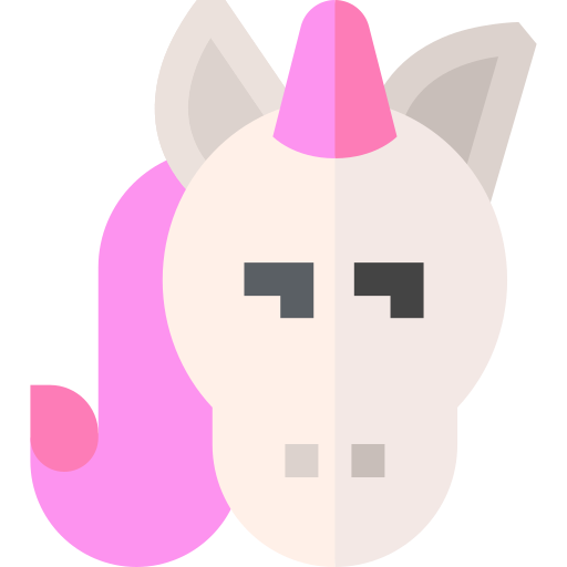 unicornio Basic Straight Flat icono