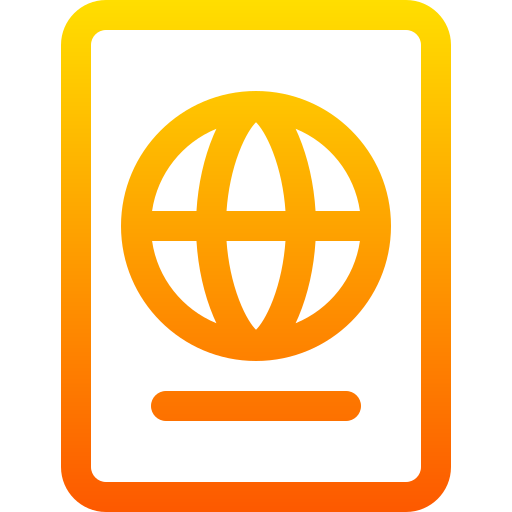 passaporto Basic Gradient Lineal color icona