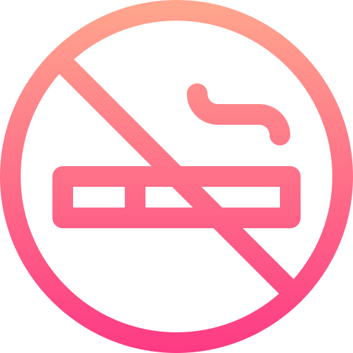 niet roken Basic Gradient Lineal color icoon