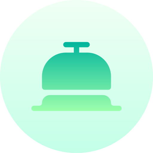 dzwonek biurkowy Basic Gradient Circular ikona