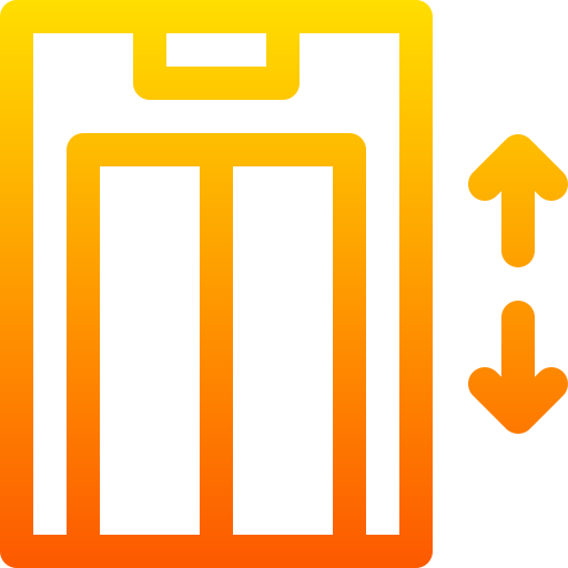 aufzug Basic Gradient Lineal color icon