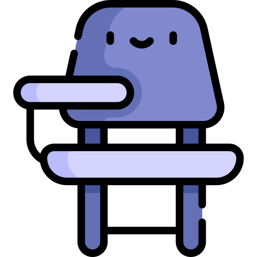 chaise de bureau Kawaii Lineal color Icône