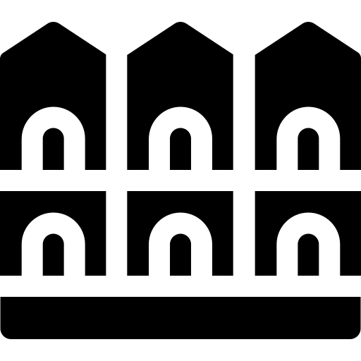 loger Basic Rounded Filled Icône