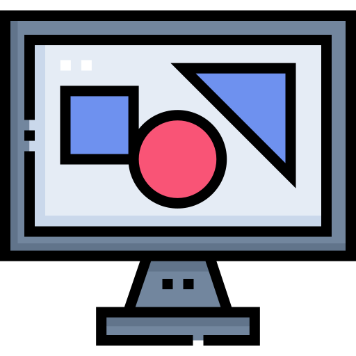 コンピューター Detailed Straight Lineal color icon
