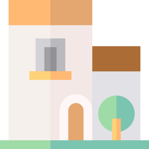 마을 Basic Straight Flat icon