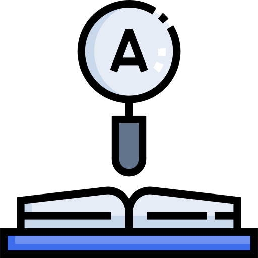 辞書 Detailed Straight Lineal color icon
