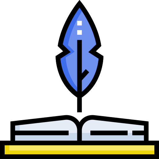 literatur Detailed Straight Lineal color icon