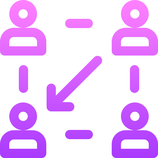 przechodzić Basic Gradient Lineal color ikona