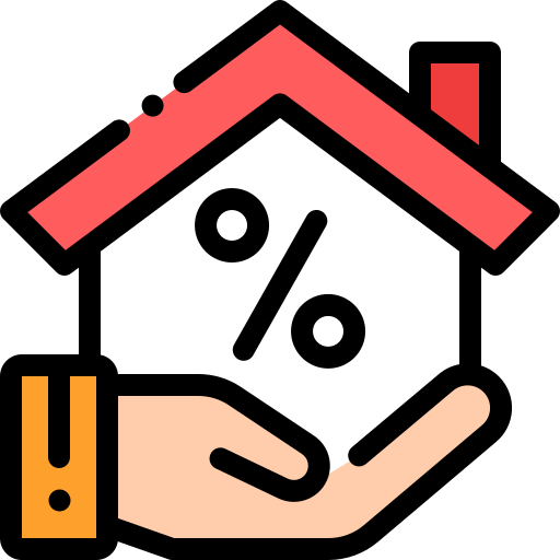 hipoteka Detailed Rounded Lineal color ikona