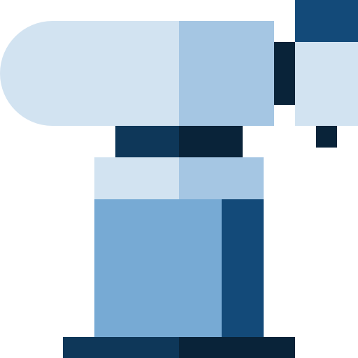robot industrial Basic Straight Flat icono