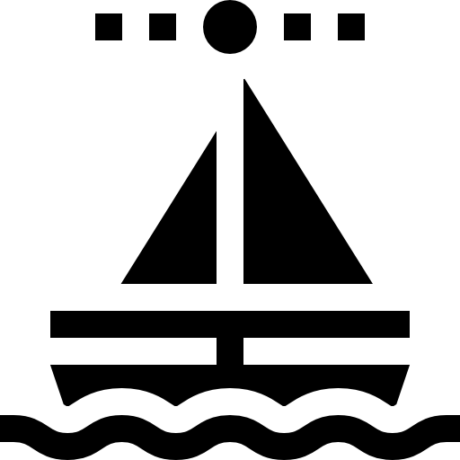 velero Basic Straight Filled icono