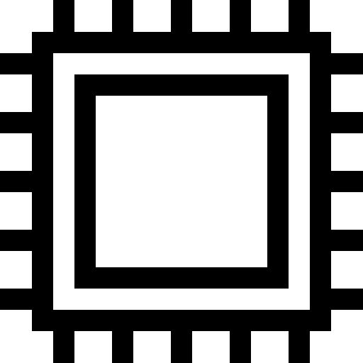 procesor Basic Straight Lineal ikona