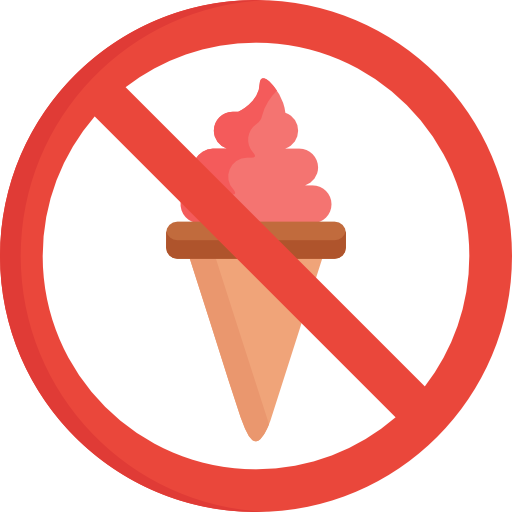 No ice cream Special Flat icon