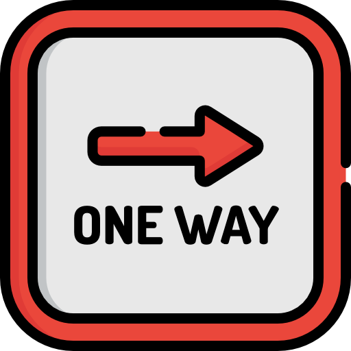 One way Special Lineal color icon