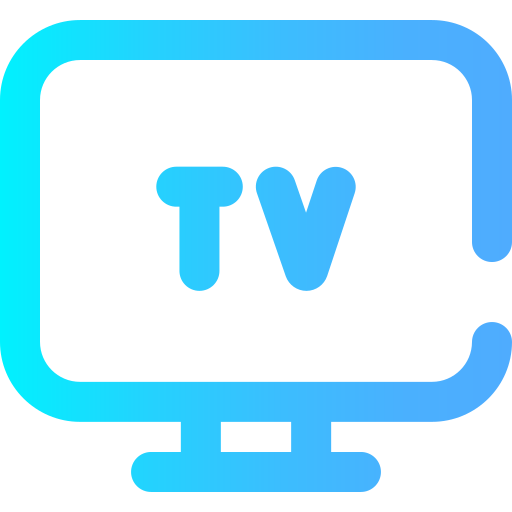 telewizja Super Basic Omission Gradient ikona