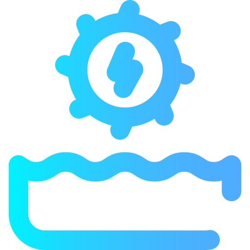 Hydro power Super Basic Omission Gradient icon