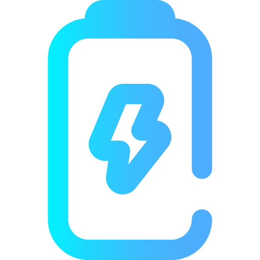 Battery Super Basic Omission Gradient icon