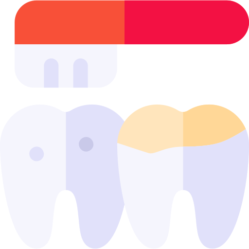 czyszczenie zębów Basic Rounded Flat ikona
