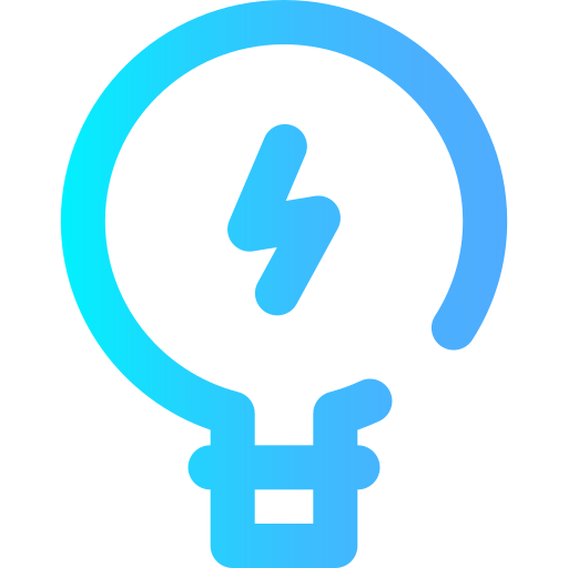 Lightbulb Super Basic Omission Gradient icon