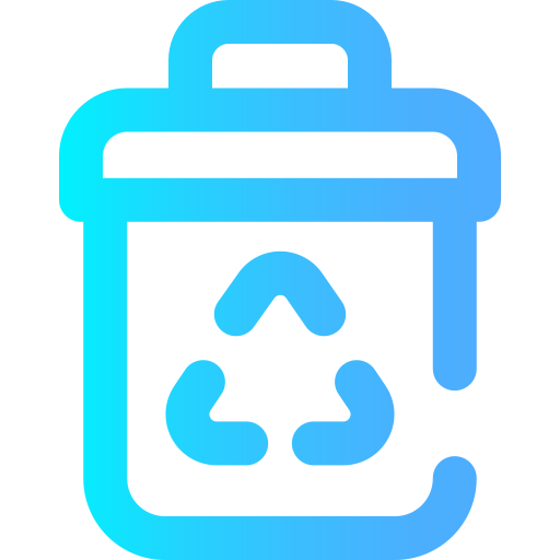papelera de reciclaje Super Basic Omission Gradient icono