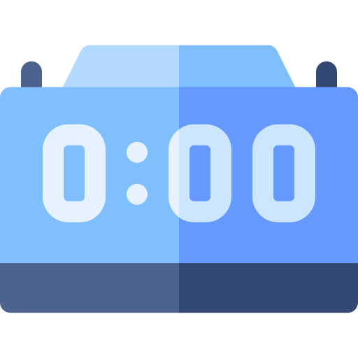 Digital clock Basic Rounded Flat icon