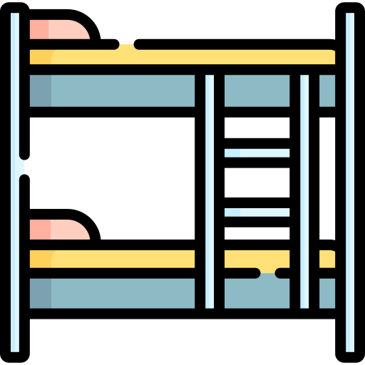 Bunk bed Special Lineal color icon