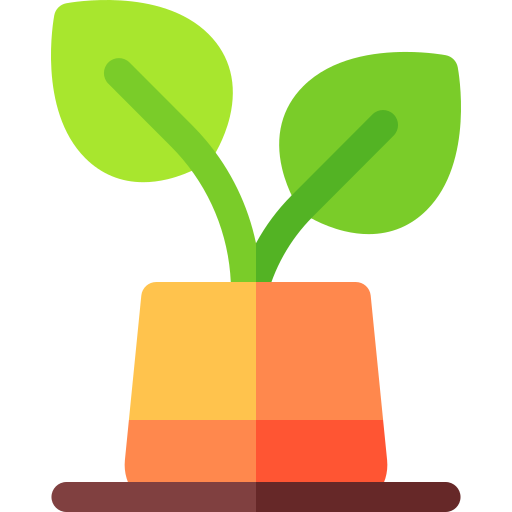 Plant pot Basic Rounded Flat icon