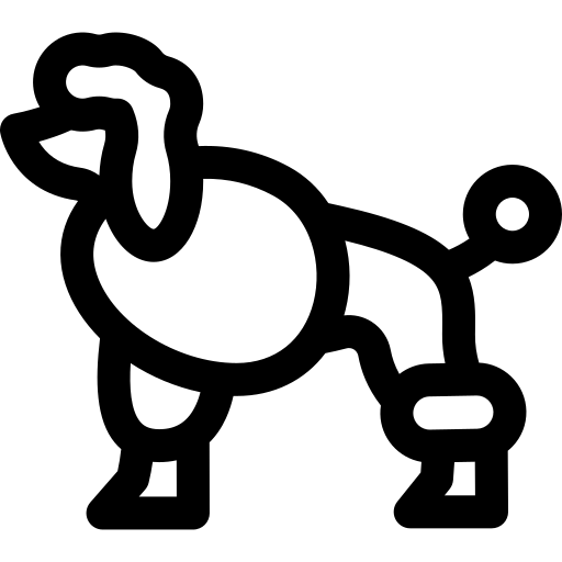 pudel Basic Rounded Lineal ikona