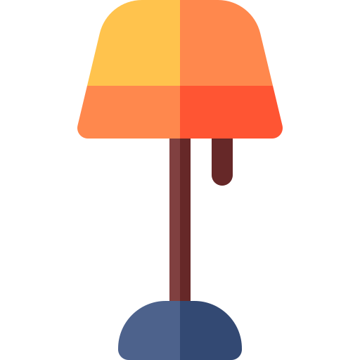 Floor lamp Basic Rounded Flat icon