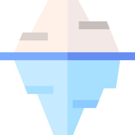 góra lodowa Basic Straight Flat ikona